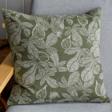 Fig Tree Cushion Burnt Olive by Raine & Humble